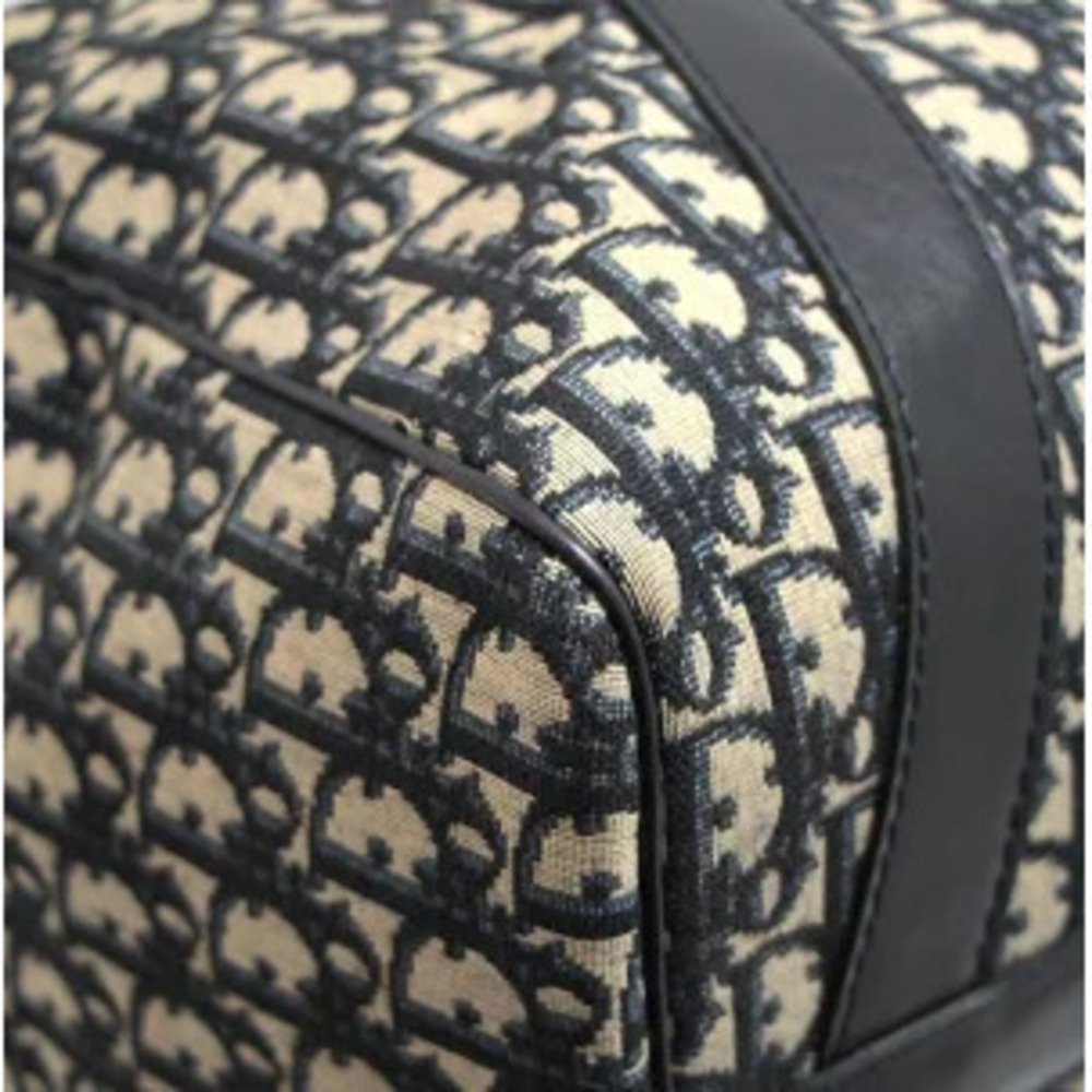 Christian Dior Trotter Boston Bag Jacquard Navy Blue - Picture 5 of 6